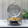 6L Intelligent Type Stainless Steel Chafing Dish Buffet Set Luxury Electric Chafer Dish For Catering
