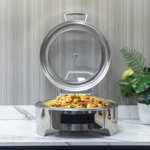 6L Intelligent Type Stainless Steel Chafing Dish Buffet Set Luxury Electric Chafer Dish For Catering