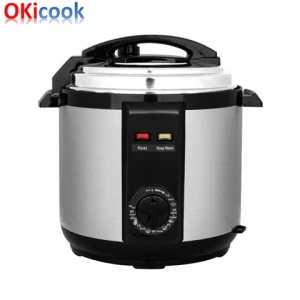 6L Multifunction Electric Pressure Cooker Cooking Rotate Button Panel Time Presetting Household Kitchen Equipment