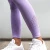7 Shark Color Gym Seamless Tight High Quality Elasticity Hollow  Purple Acrylic Fibers Leggings
