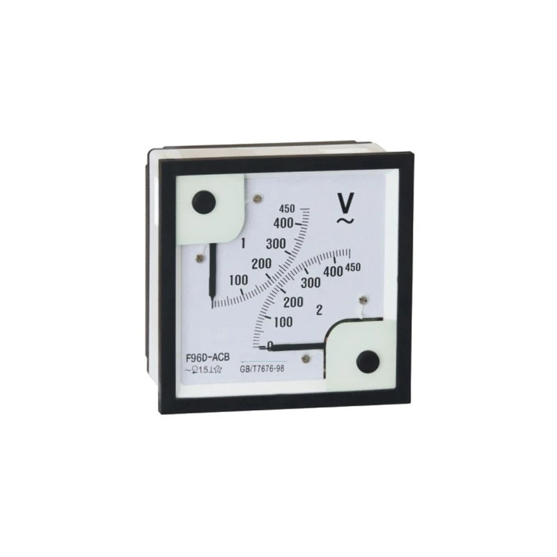 72*72mm 500V AC dc Analog Voltmeter, voltage panel meter with Alarm Output for Marine