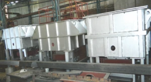 80 KW channel type induction furnace for ingot