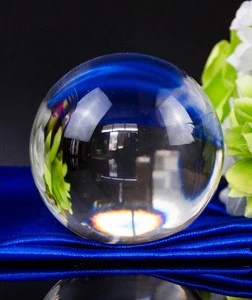 80mm custom crafts transparent k9 crystal sphere