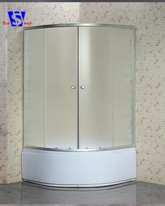 80x80cm China suppliers custom round corner baths with shower screen