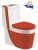Import 8881O Beautiful design orange color ceramic toilet bowl from China