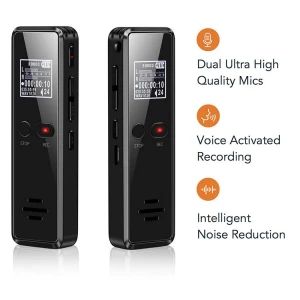 8GB Smart Noise Reduction Digital Voice Recording Device Sound Recorder Password Protection HD Loseless Multifunction MP3 Player