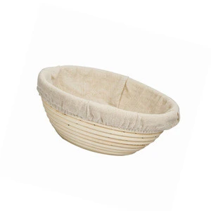 9 inch round bread fermentation basket with liner