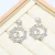 Import 925 silver needle earrings new wild fashion diamond earrings letter C earrings jewelry girls  women from China