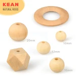 9mm,12mm,15mm,20mm Round Wood Beads