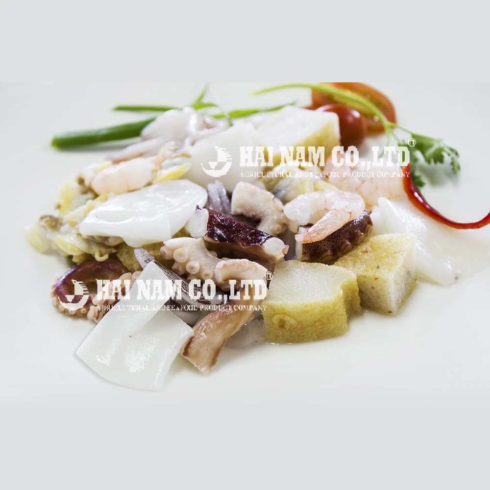 A Grade 2 Years Shelf Life Natural Feature Cephalopod Frozen Seafood Mix Made In Vietnam