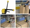 A333 Manual Sealless Steel Strapping Tool Packing Machine 13-19mm Steel Strap