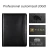 Import A4 multifunction clipboard PU leather file folder zipper portfolio customized logo folder with pocket and handle from China