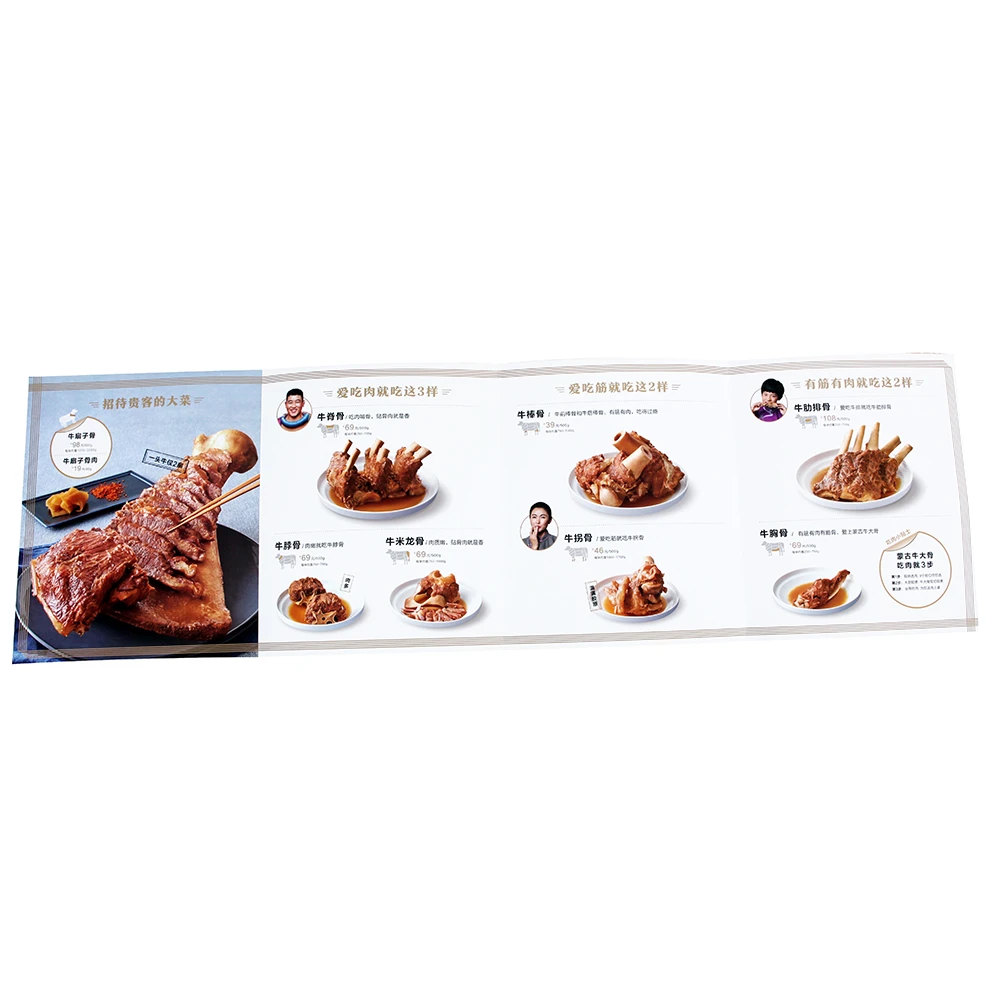 A5 Cheap Professional Printed leaflet Food Advertising Flyer Printing Service