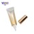 Import Abl Plastic Makeup Tubes Golden Skincare Cream Empty Nozzle Tube Packaging from China