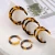 Import Acrylic Earring Set Tortoiseshell Acrylic Hoops Different Size in 4pcs/sets Acetate Earrings For Women Jewelry from China