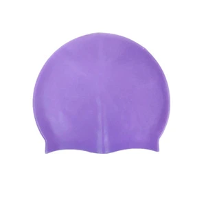 Adult silicone swimming cap waterproof silicone cap multi - color customizable