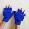 Adult Winter Cold Proof Warm Flip Half Finger Gloves Students Antiskid Half Open Finger Knitting Gloves