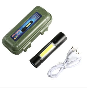 Akuma-0515 Rechargeable flashlight USB torch for camping gift led rechargeable lights wholesale