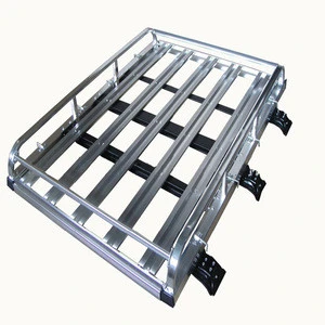 Aluminum car roof rack bars basket