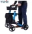 Import Aluminum  foldable stair climbing rollator walker with seat and bag from China