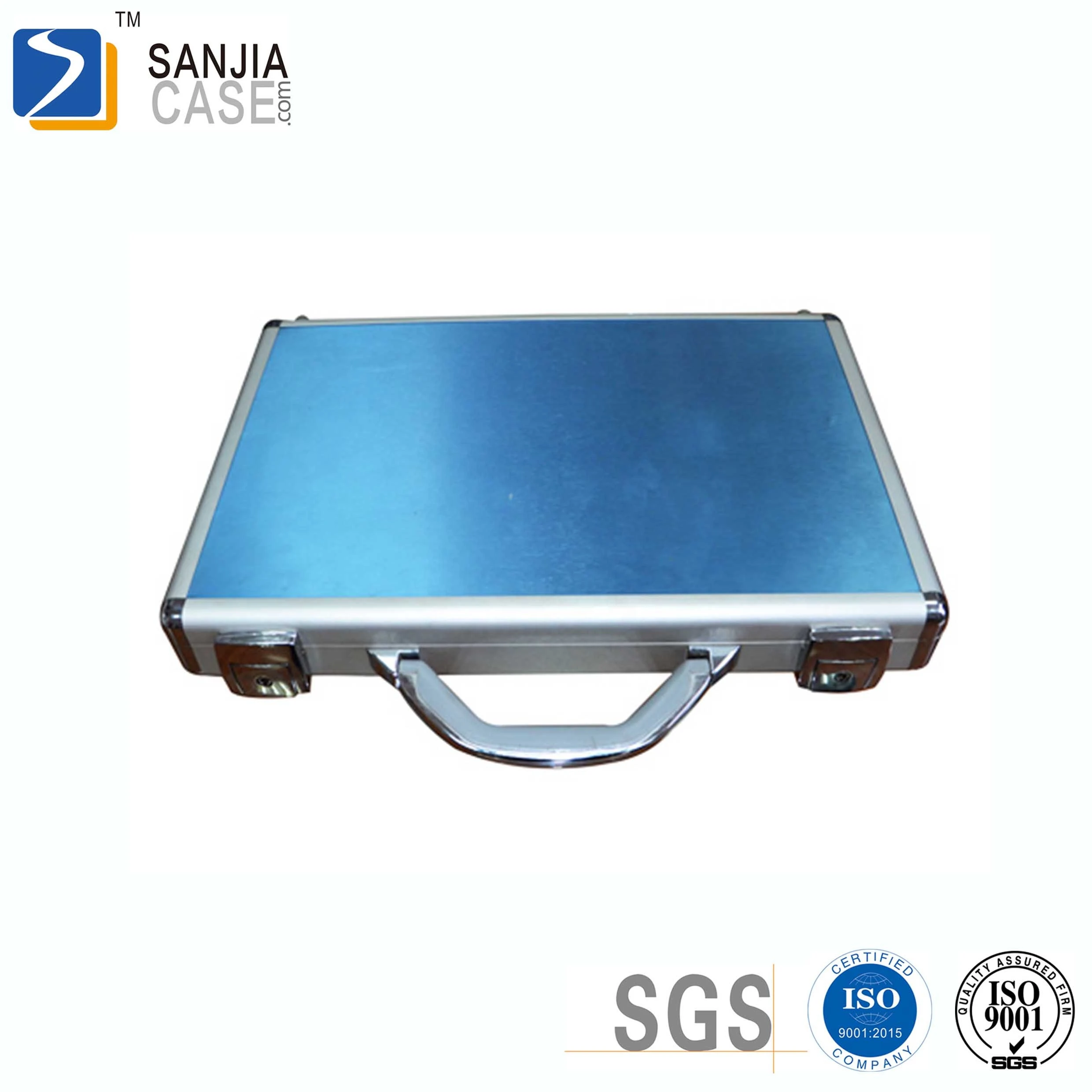 Aluminum Suitcase Briefcase Notebook Case With  Combination Lock For Laptop Case Compartment