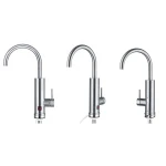 Amazon Hot Sale Stainless Steel Electric Kitchen Bathroom Instant Hot Water Heater Faucet