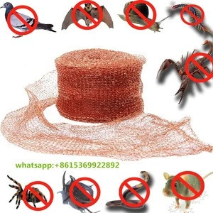 Amazon market direct supply snake proof fence knitting copper wire mesh effective barrier Made in China factory