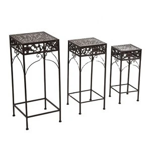 Amazon Top  Selling  Set of 3 Cast Iron  Plant Stand  flower stand garden  stand flower pots planters