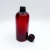 Import amber 20ml 30ml 50ml 100ml 125ml 250ml cosmetic liquid smoke PET empty plastic oil bottle with press and twist cap from China