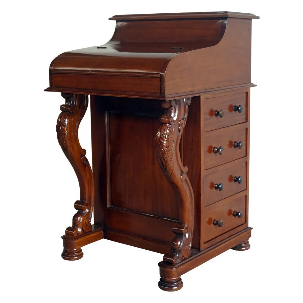Antique Appearance Mahogany Davenport Desk - Home office furniture