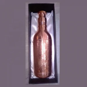 Antique Copper water bottle hammered modern stylish copper water bottle at low price solid copper water storage can