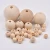 Import Assorted Size Natural Unfinished Wood Round Beads for DIY Project from China