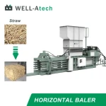 Automatic Horizontal Baler for Domestic Waste Plastic Bottle Film Paper Straw Baling