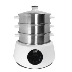 Automatic Multi-functional New Arrival Custom Design Stainless Steel Electric Food Steamer