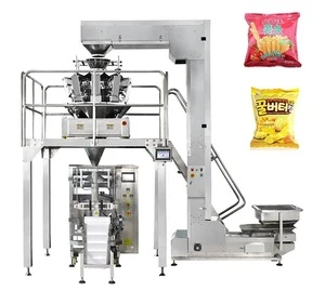 Automatic Nitrogen Plastic Bag Multihead Weighing Filling Packing Machine for Snack Chips Nuts