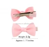 baby girls solid color small ribbon hairpin