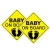 Import Baby on board reflective sticker from China