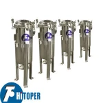 bag filter used as intercept carbon in the sugar and filter aid for solid liquid separation