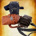 Barber bags professional salon equipment PU leather waist pack hair scissors pouch holster