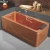 Import Bathroom two sided bathtub eco friendly acrylic massage bath tub with fiberglass from China