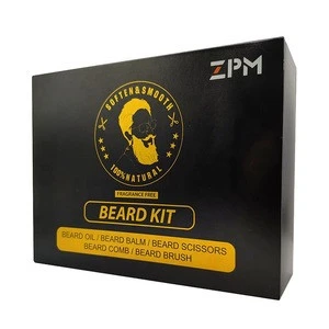 Beard Kit for Men Grooming Gift Set Care, Natural Mustache oil | Beard comb | Beard Bam wax | 100% Stainless steel Scrissors