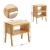 Import Bedroom funiture set of 2 wooden bamboo side end table modern nightstand from China