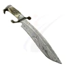 Best Design Damascus steel  Wood handle hunting knives exclusively hand made with leather sheath Hunting gear