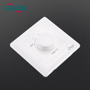 Best Manufacturer White PC Metal 3 speed rotary Air conditioning fan controller Switch