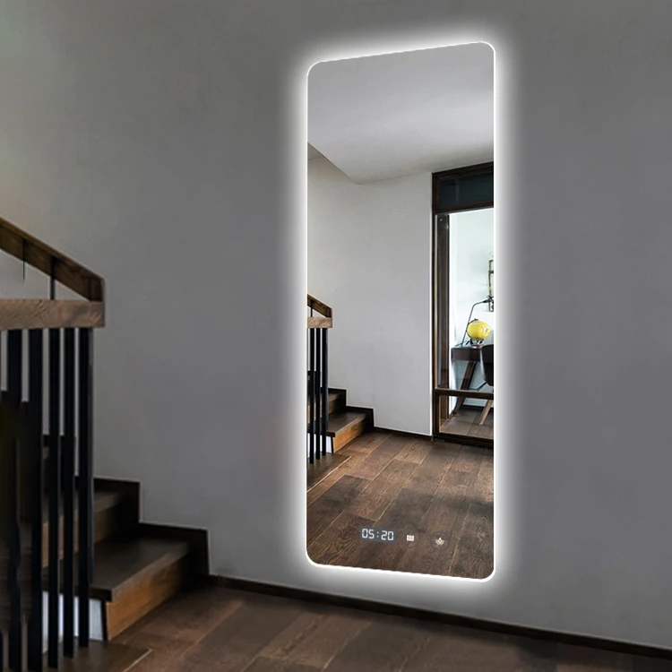 Big Wall LED Dressing Room Mirror Smart LED Lighted Full Length Mirror