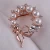 Import Bishun zinc alloy pearl and crystal brooch for ladies scarf clips accessories from China