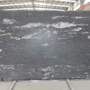 Black Mix White Granite Stone Solid Granite Slab Countertop Use Material Headstones