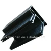 Black plastic profile PVC window frame building materials