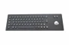 Black standard IP65 67 keys black metal keyboard with trackball