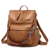 Brand New Fashion School Girl Backpacks Pu Leather Zipper Back Pack D71404